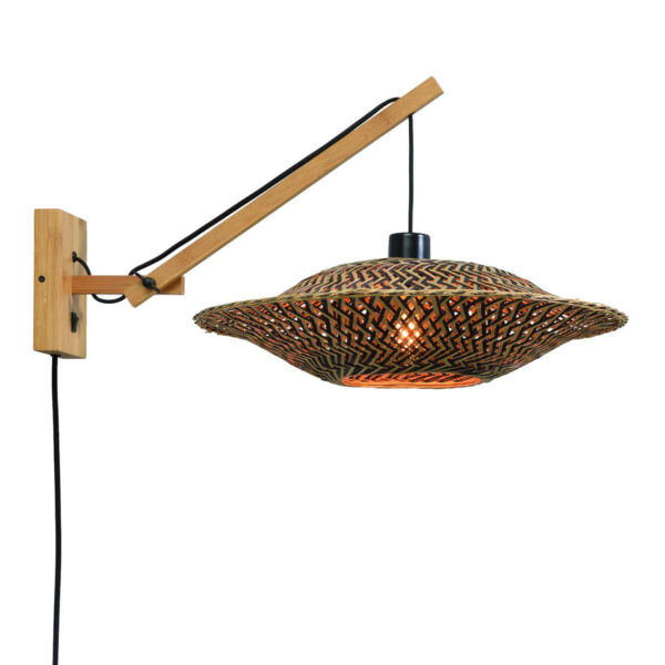 Wandlamp ufo hefboom naturel GOOD&MOJO Bali