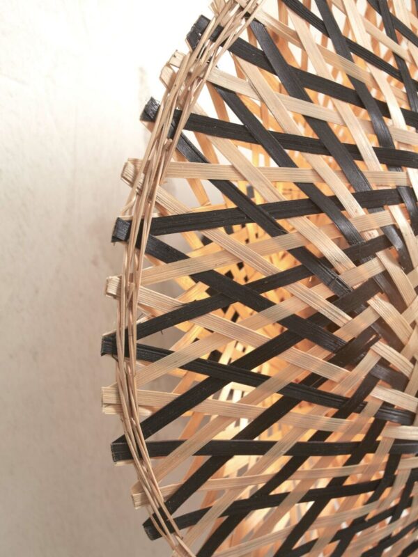 Bohemian bamboe wandlamp naturel/zwart XS GOOD&MOJO Kalimantan - Image 6