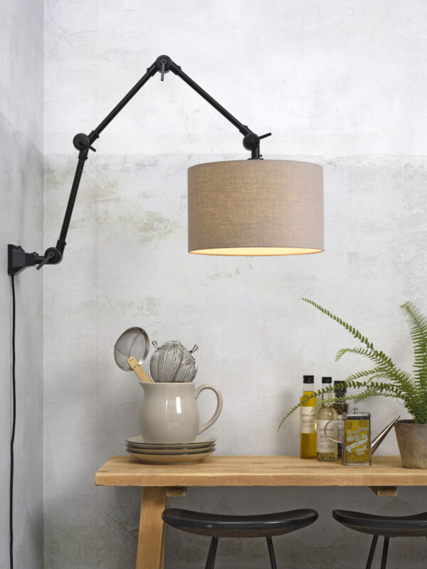 Grijze retro wandlamp metaal It's About RoMi Amsterdam - Image 2