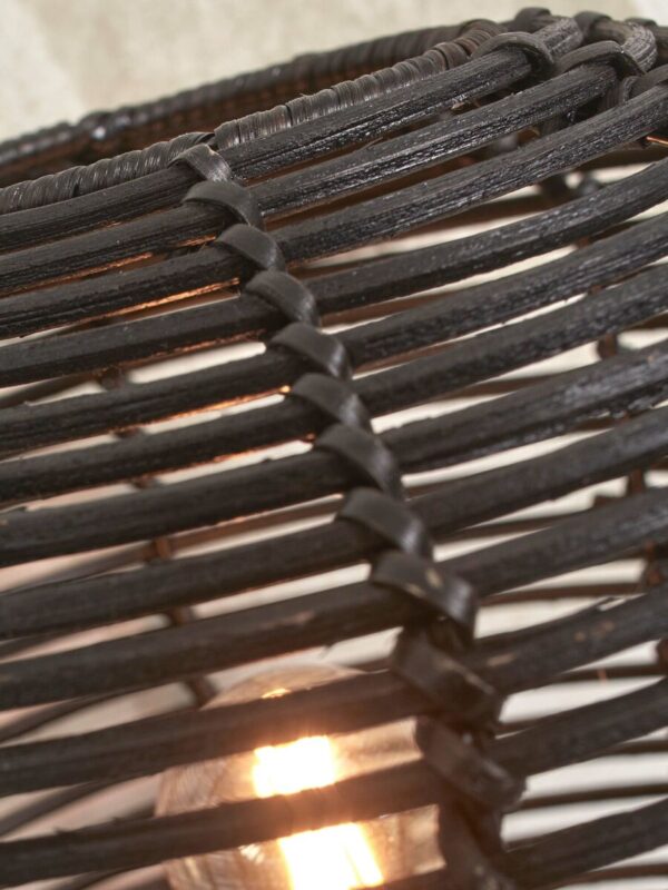 Zwarte bohemian wandlamp metaal rotan GOOD&MOJO Tanami - Image 7