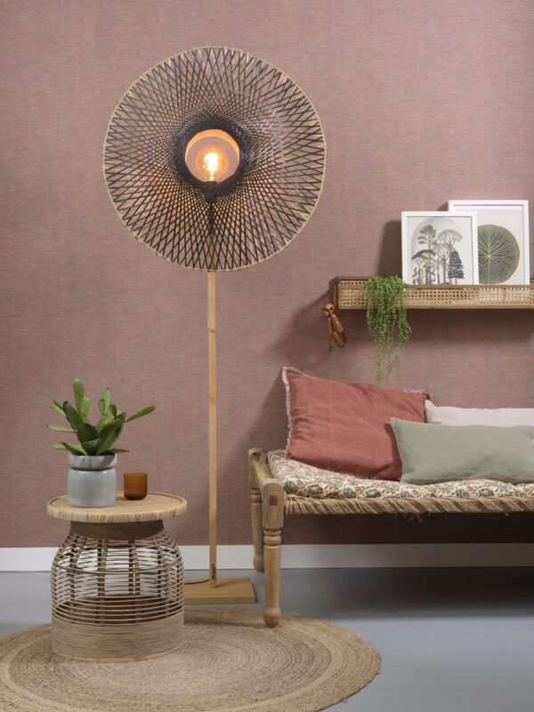 Vloerlamp bohemian bamboe naturel zwart GOOD&MOJO Kalimantan - Image 9
