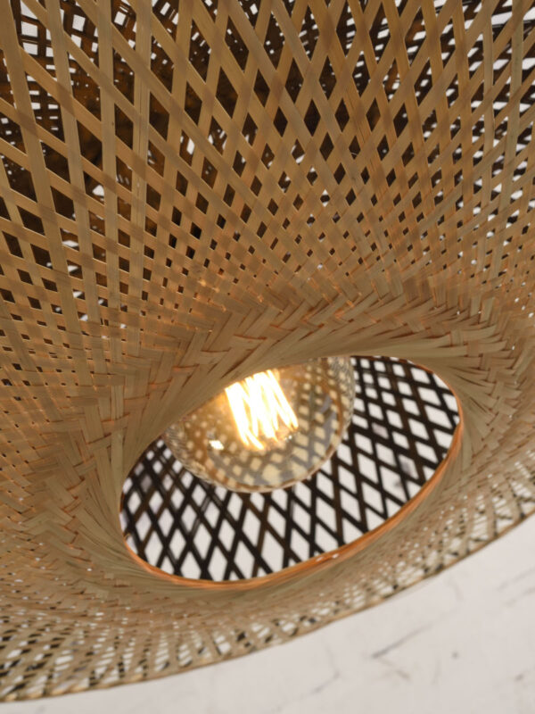 Zwart naturel bohemian bamboe hanglamp GOOD&MOJO Kalimantan - Image 3