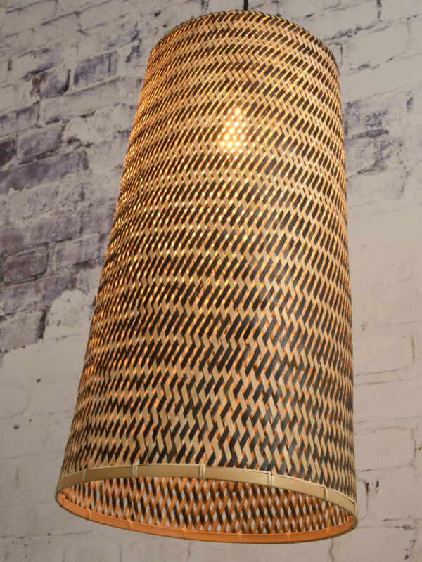Bamboe naturel hanglamp zwart bohemian GOOD&MOJO Kalimantan - Image 3