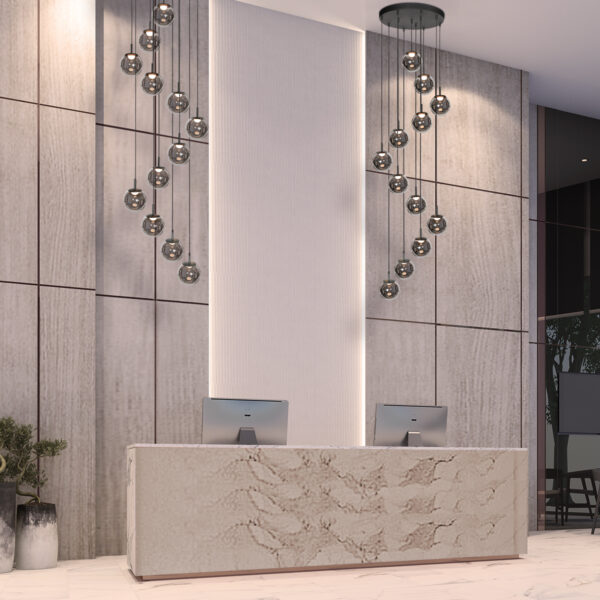 Rookglas design hanglamp LED zwart Steinhauer Bollique - Image 4