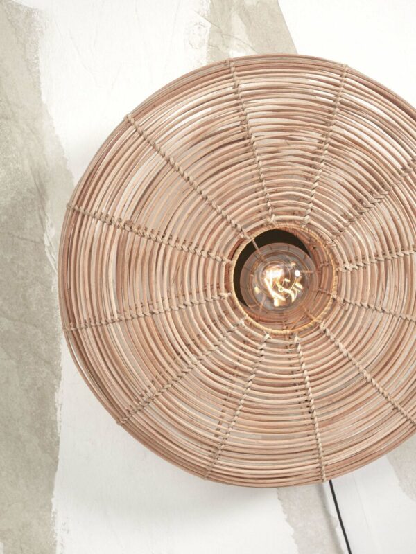 Wandlamp boheems metaal naturel rotan GOOD&MOJO Tanami - Image 3