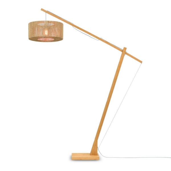 Naturel bohemian vloerlamp riet bamboe GOOD&MOJO Iguazu