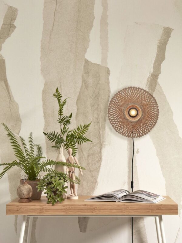 Naturel bohemian bamboe wandlamp XS GOOD&MOJO Kalimantan - Image 2
