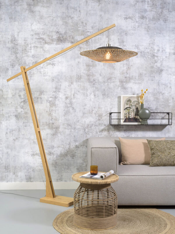 Bamboe Boheemse vloerlamp zwart naturel GOOD&MOJO Kalimantan - Image 2