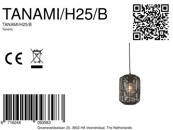 Zwart rotan bohemien hanglamp metaal GOOD&MOJO Tanami - Image 14