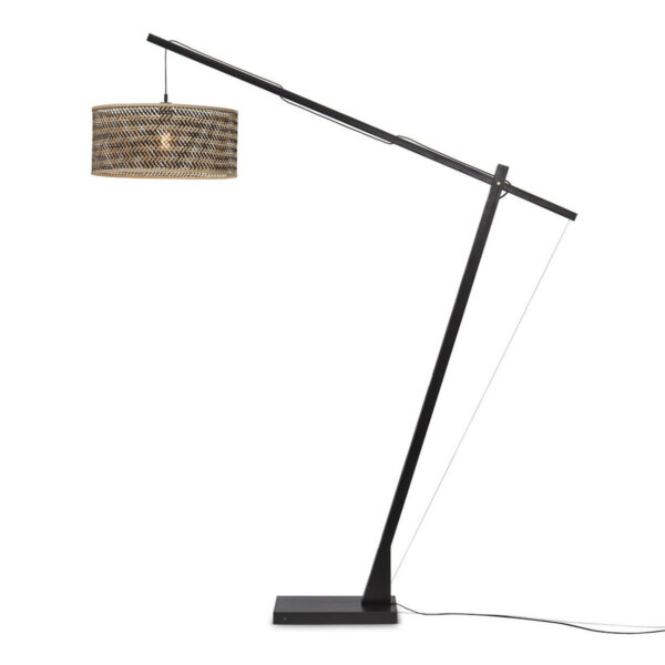 Bohemian vloerlamp naturel zwart bamboe GOOD&MOJO Java