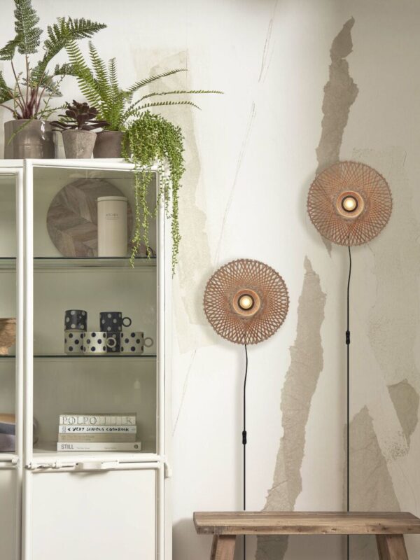Naturel bohemian bamboe wandlamp XS GOOD&MOJO Kalimantan - Image 10