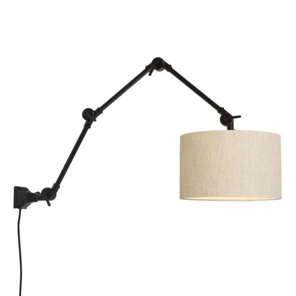 Grijze linnen retro wandlamp It's About RoMi Amsterdam