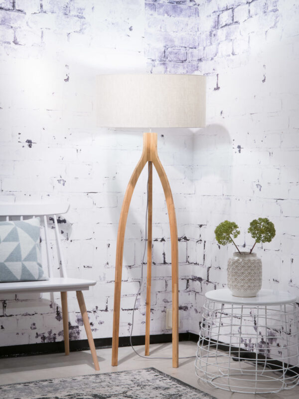 Witgrijze vloerlamp kruk klein GOOD&MOJO Annapurna - Image 2