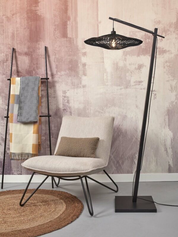 Bohemian vloerlamp bamboe rotan zwart GOOD&MOJO Zanzibar - Image 5