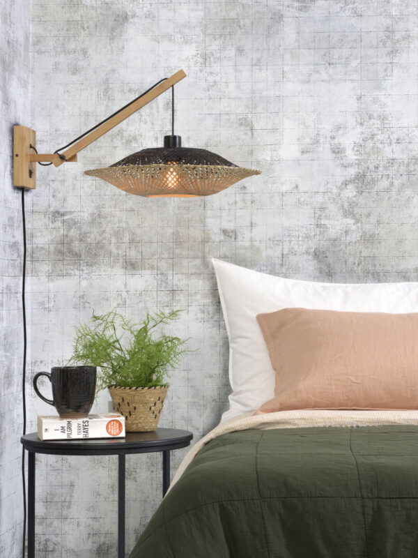 Bamboe naturel zwarte bohemien wandlamp GOOD&MOJO Kalimantan - Image 5