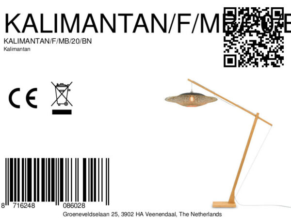 Vloerlamp naturel zwart bohemien bamboe GOOD&MOJO Kalimantan - Image 10