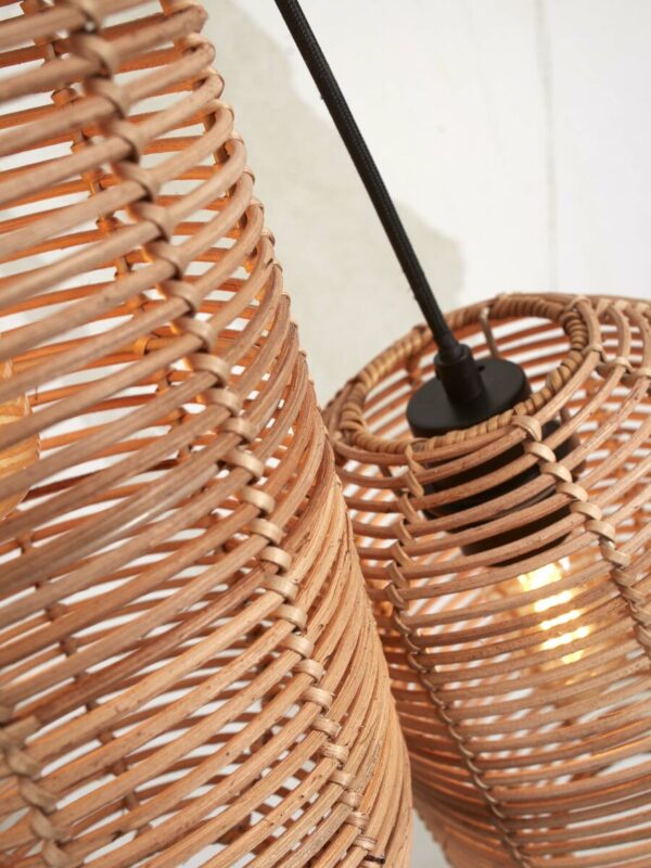Hanglampen naturel metaal rotan bohemien GOOD&MOJO Tanami - Image 7