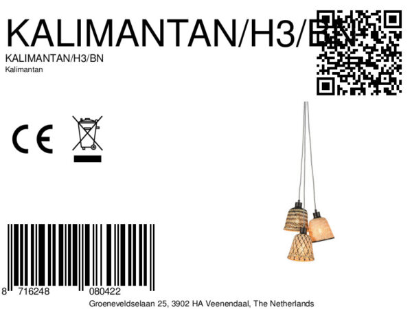 Bamboe zwart naturel Boheemse hanglampen GOOD&MOJO Kalimantan - Image 12