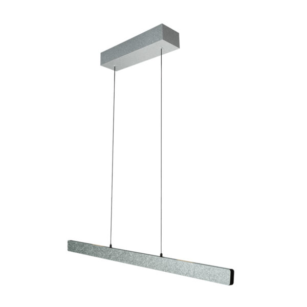 Staal-kleurige design hanglamp motiondimmer Steinhauer Fluxy - 120cm - Image 8
