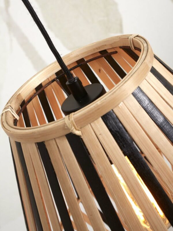 Lantaarn vloerlamp naturel/zwart bamboe GOOD&MOJO Merapi - Image 3