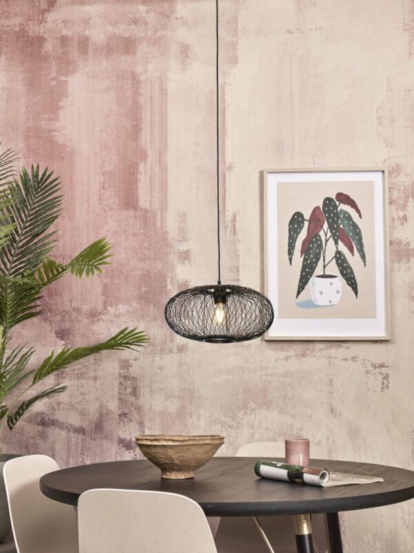 Metalen bamboe hanglamp boheems zwart GOOD&MOJO Cango - Image 8