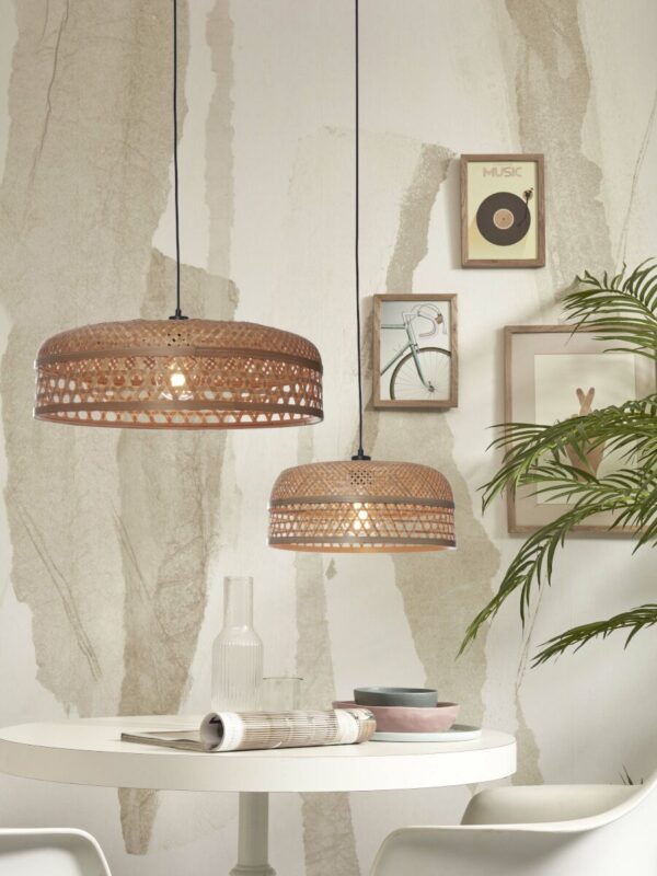 Ronde naturel bamboe bohemian hanglamp GOOD&MOJO Ubud - Image 11