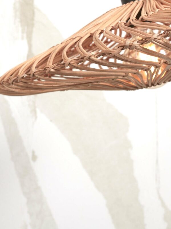 Rotan metalen naturel bohemian plafonnière GOOD&MOJO Zanzibar - Image 3