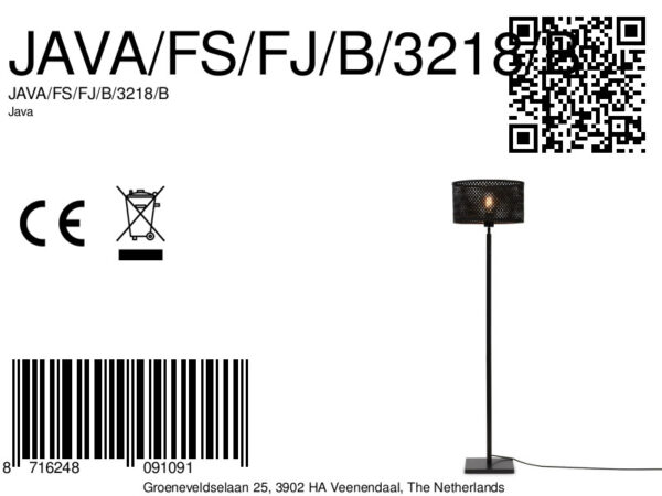 Bamboe zwarte vloerlamp bohemien GOOD&MOJO Java - Image 13