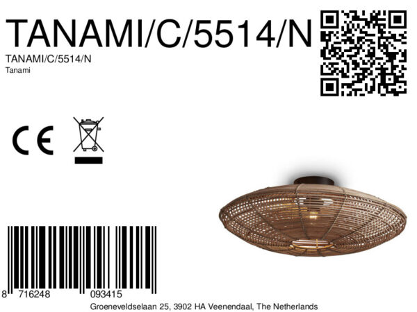 Bohemian metaal rotan naturel plafonnière GOOD&MOJO Tanami - Image 9