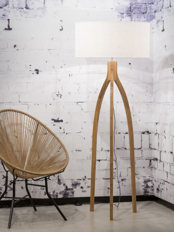 Witte vloerlamp kruk klein GOOD&MOJO Annapurna - Image 2