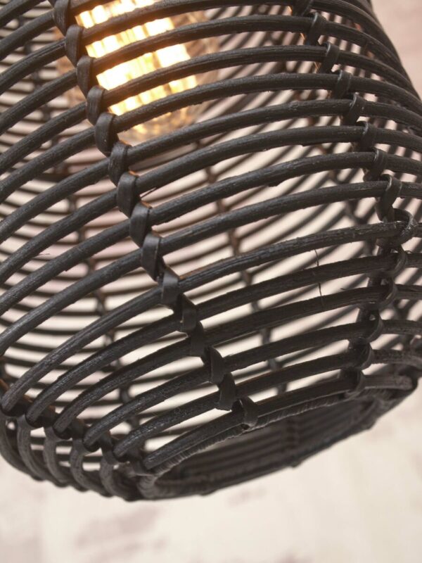 Zwart rotan bohemien hanglamp metaal GOOD&MOJO Tanami - Image 3