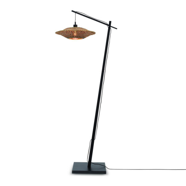 Zwarte vloerlamp ufo klein GOOD&MOJO Bali