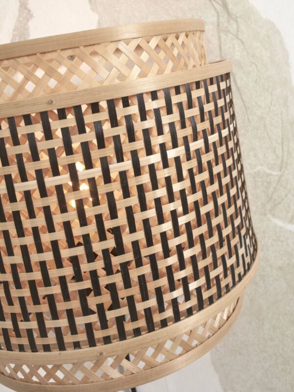 Bamboe bohemian wandlamp naturel zwart GOOD&MOJO Bhutan - Image 7
