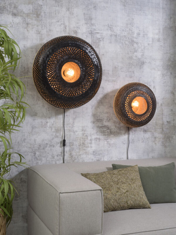 Zwarte bohemian wandlamp rond GOOD&MOJO Palawan - Image 9