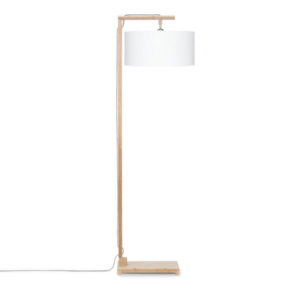 Scandinavische witte linnen vloerlamp GOOD&MOJO Himalaya