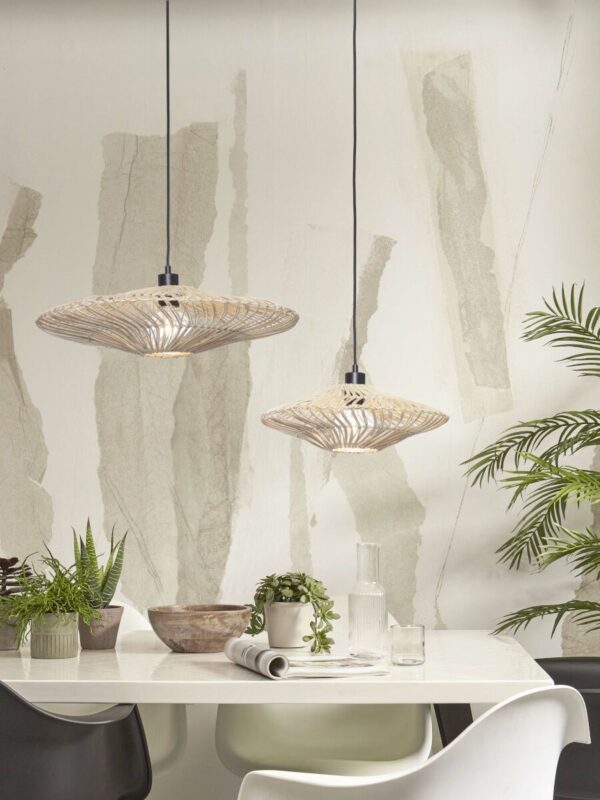 Witte hanglamp Boheems rotan GOOD&MOJO Zanzibar - Image 9