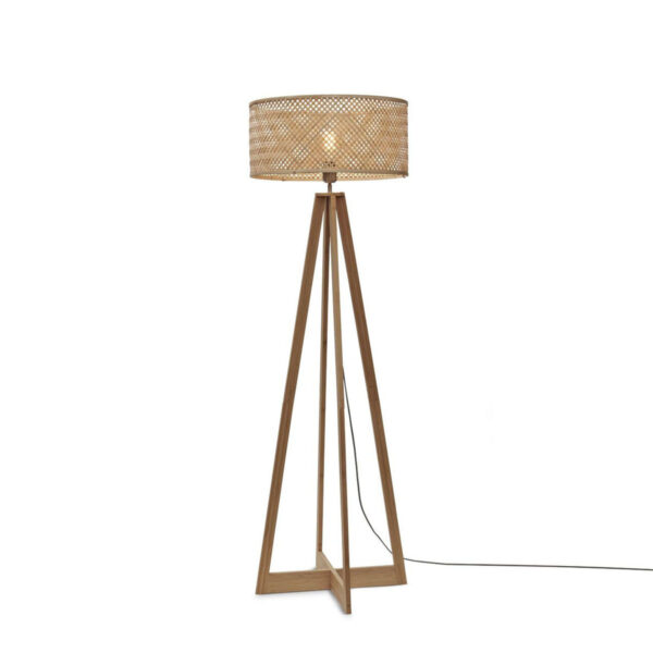 Boheemse naturel ronde vloerlamp GOOD&MOJO Java