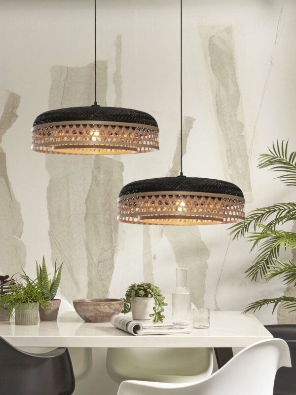 Zwart-naturel bamboe metaal bohemien hanglamp GOOD&MOJO Ubud - Image 5