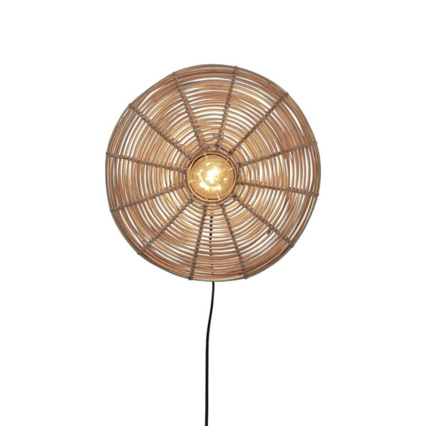 Rotan naturel bohemien wandlamp metaal GOOD&MOJO Tanami