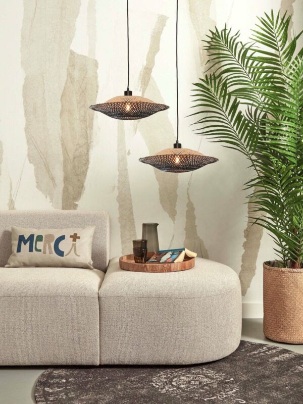 Hanglamp bamboe schotelvorm naturel/zwart S GOOD&MOJO Kalimantan - Image 13