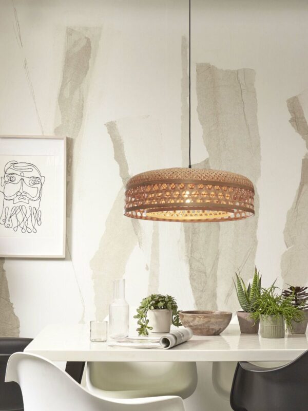 Naturel bamboe bohemien ronde hanglamp GOOD&MOJO Ubud - Image 2