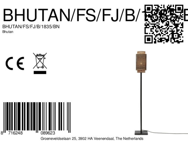 Bamboe vloerlamp boheems naturel zwart GOOD&MOJO Bhutan - Image 10