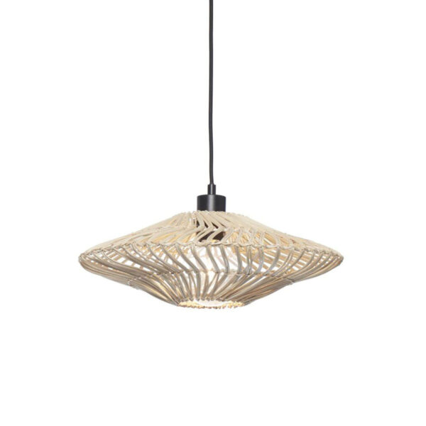 Witte hanglamp Boheems rotan GOOD&MOJO Zanzibar