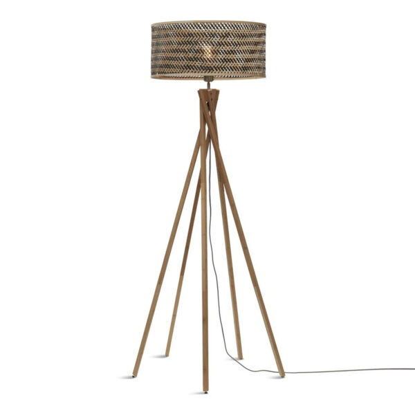 Bamboe bohemian hanglamp zwart naturel GOOD&MOJO Java