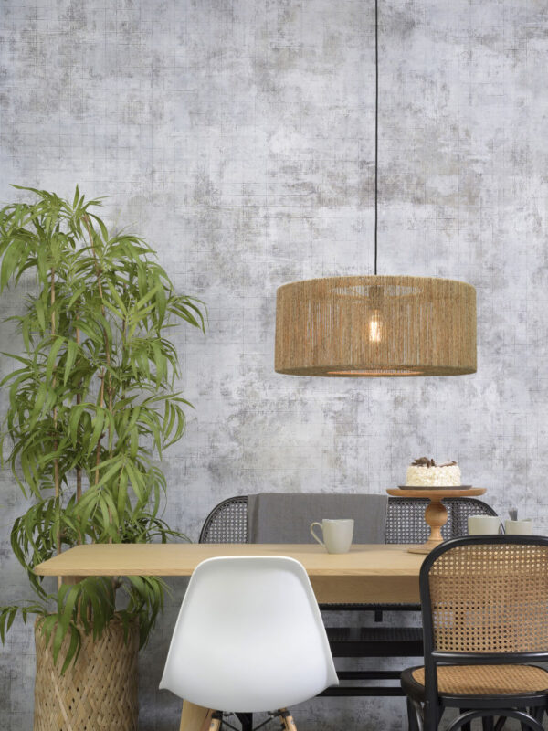 Rieten zwarte naturel bohemian hanglamp GOOD&MOJO Iguazu - Image 2