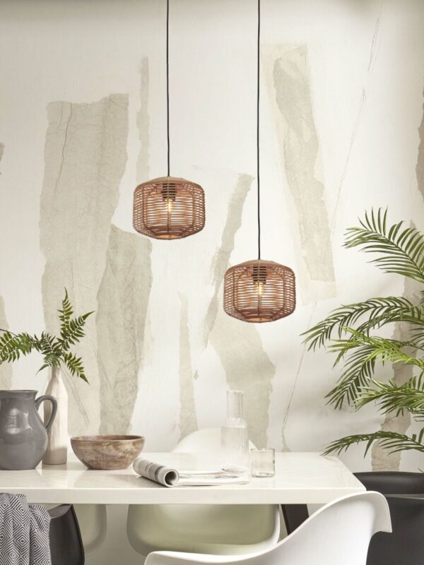 Hanglamp boheems metaal rotan naturel GOOD&MOJO Tanami - Image 9
