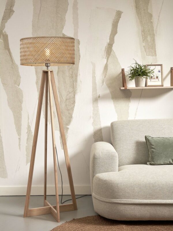 Boheemse naturel ronde vloerlamp GOOD&MOJO Java - Image 2