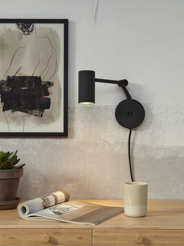 Retro zwarte wandlamp metaal It's About RoMi Montreux - Image 5