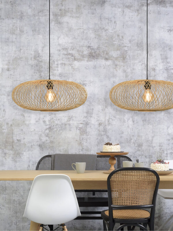 Naturel-bamboe zwarte bohemian hanglamp GOOD&MOJO Cango - Image 5