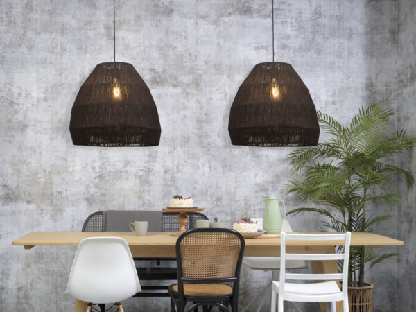 Zwart rieten hanglamp bohemien GOOD&MOJO Iguazu - Image 5